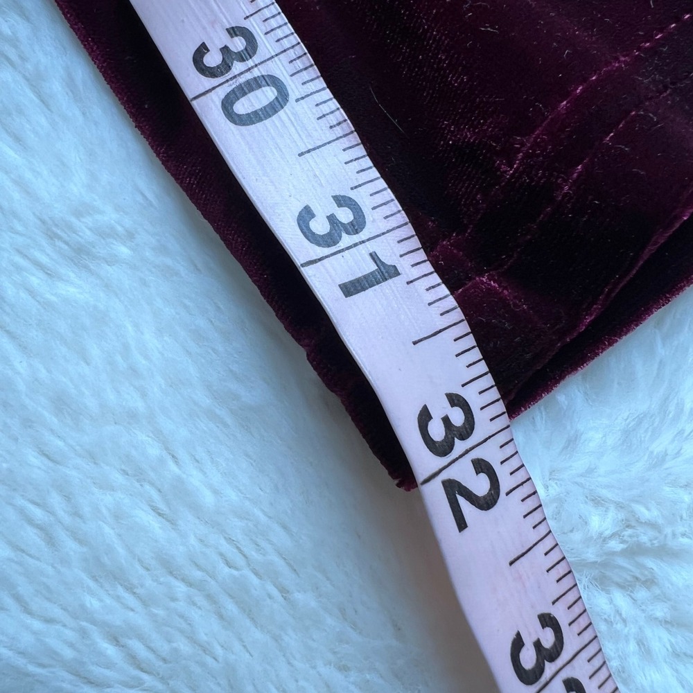 Halara Women's Purple Velvet Flare Pants High Rise Size XL New With Tags - Picture 8 of 13